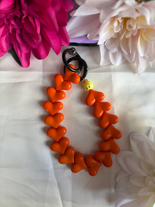 Heart Phone Cords Oranje
