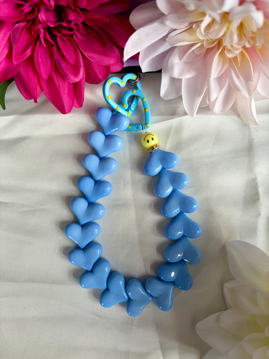 Heart Phone Cords Blauw
