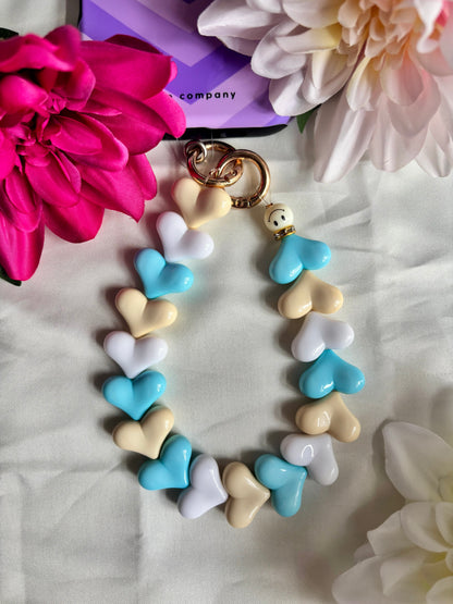 Heart Phone Cords Blauw