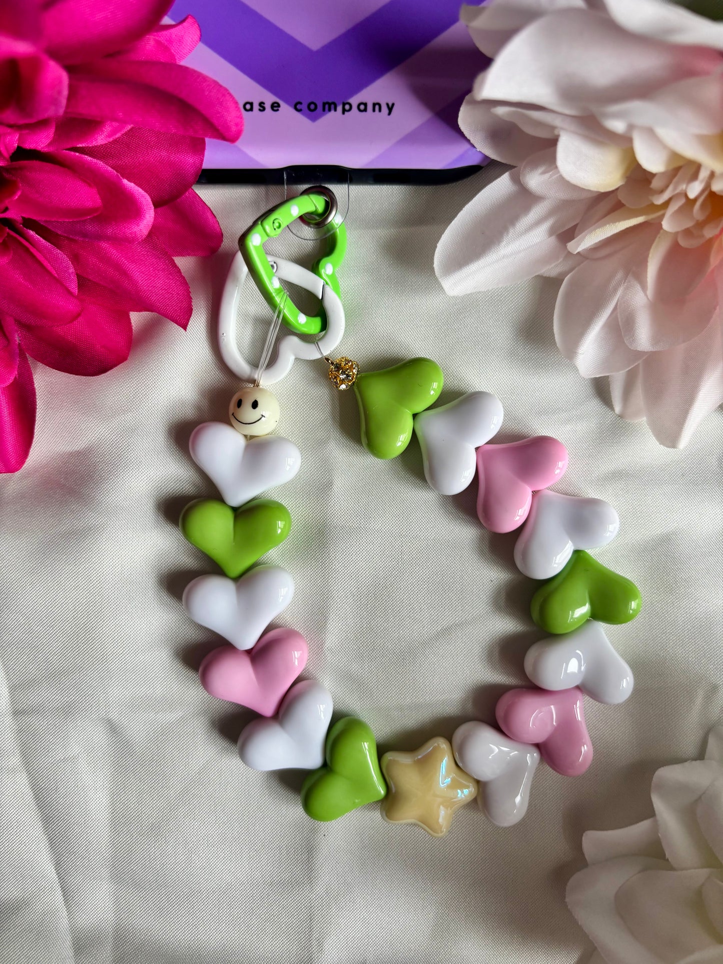 Heart Phone Cords Groen