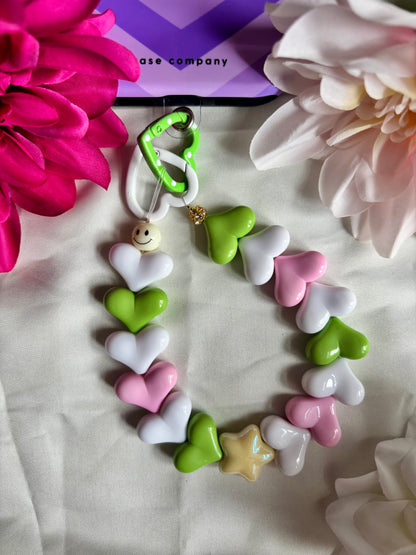 Heart Phone Cords Groen