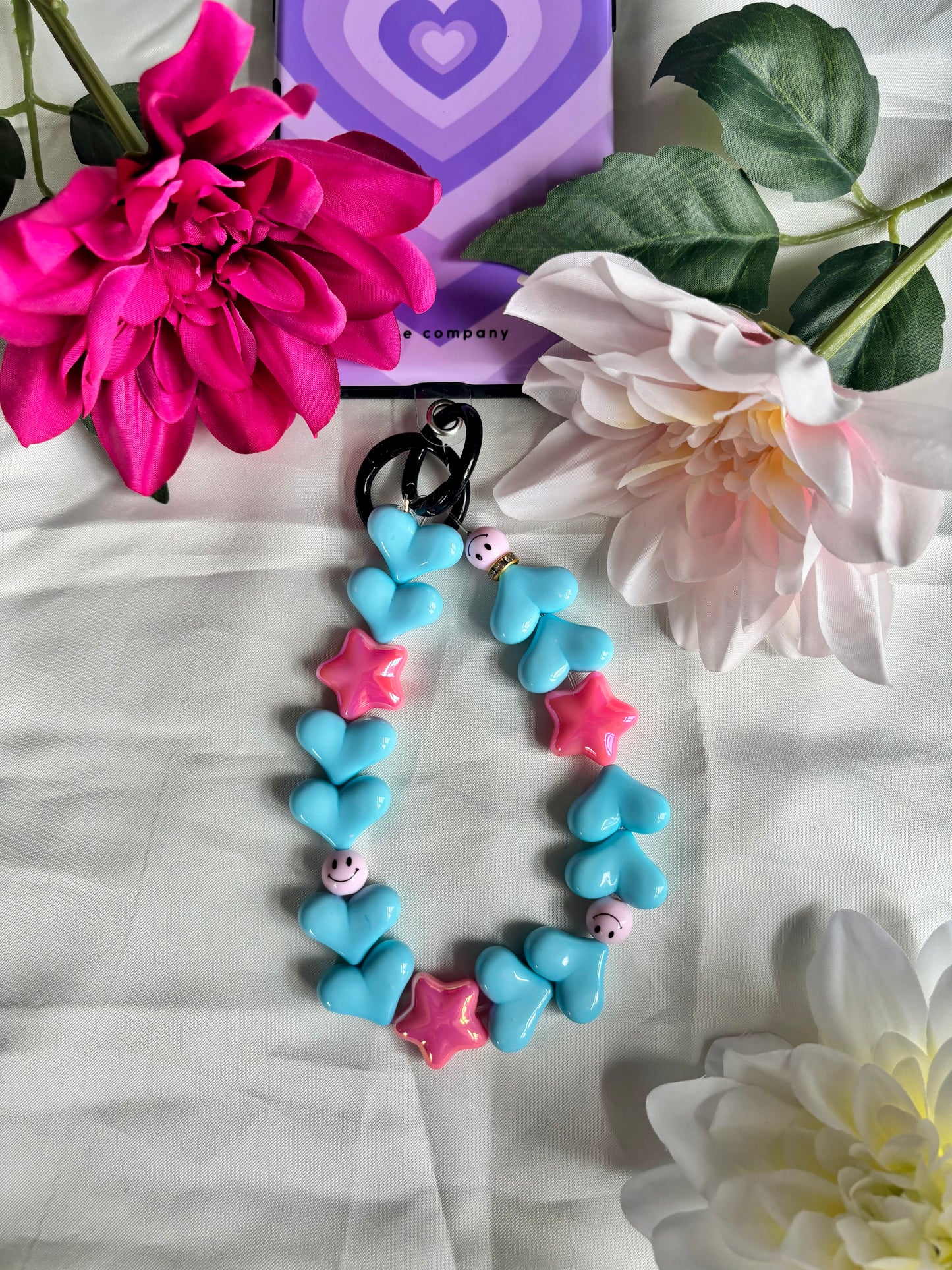 Heart Phone Cords Blauw