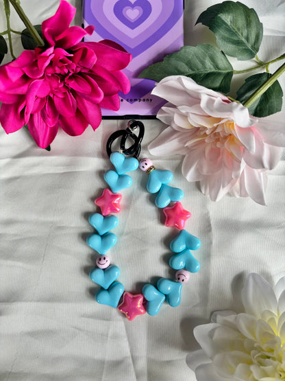 Heart Phone Cords Blauw