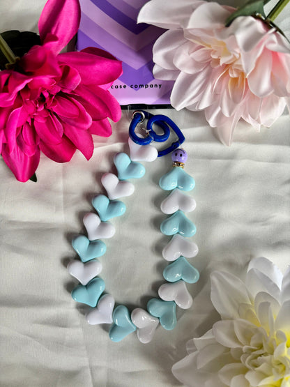 Heart Phone Cords Blauw