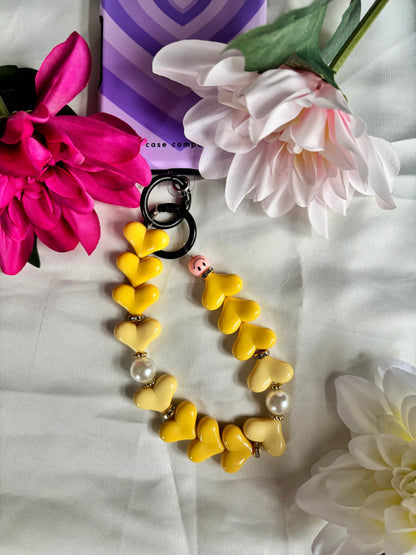 Heart Phone Cords Geel