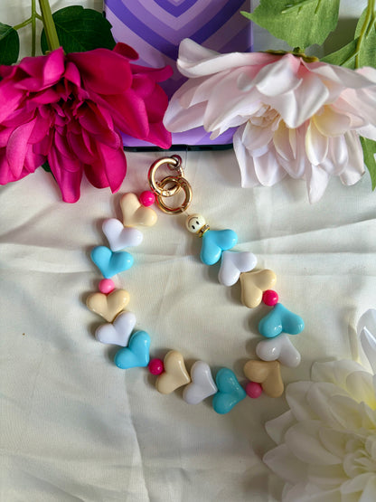 Heart Phone Cords Blauw