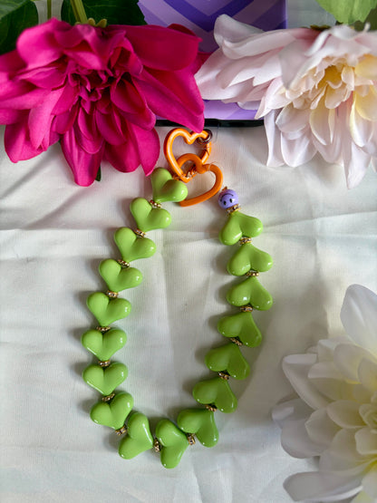 Heart Phone Cords Groen