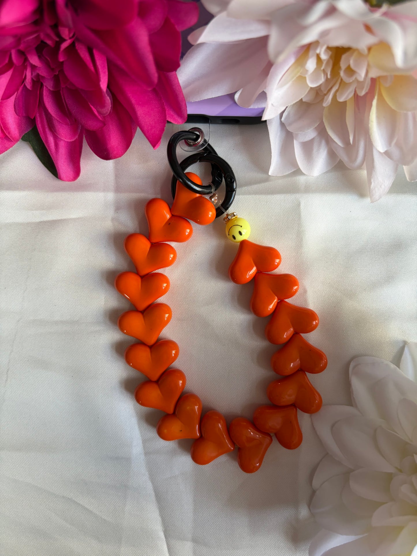 Heart Phone Cords Oranje