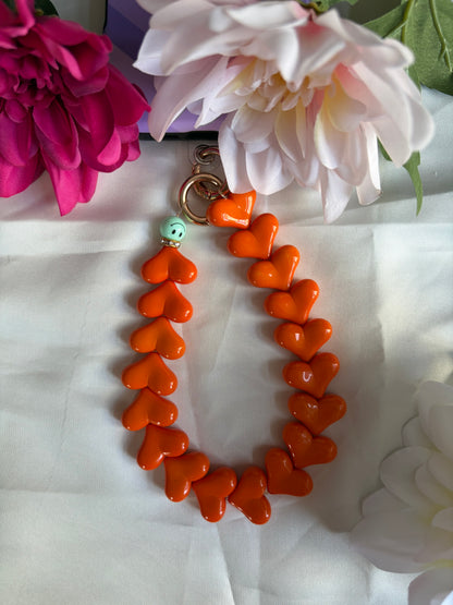 Heart Phone Cords Oranje