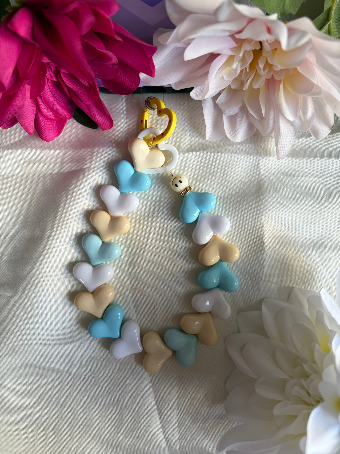 Heart Phone Cords Blauw
