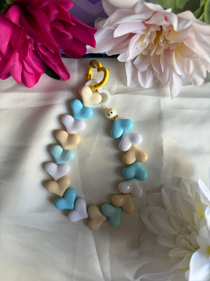 Heart Phone Cords Blauw