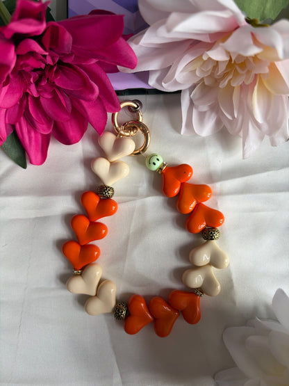 Heart Phone Cords Oranje
