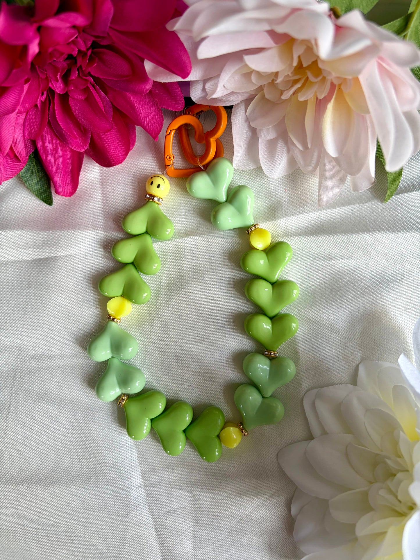 Heart Phone Cords Groen
