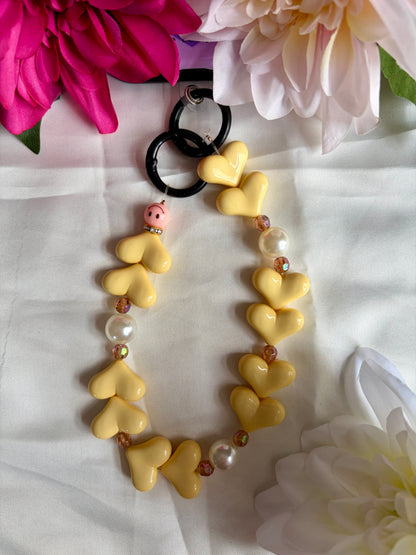 Heart Phone Cords Geel
