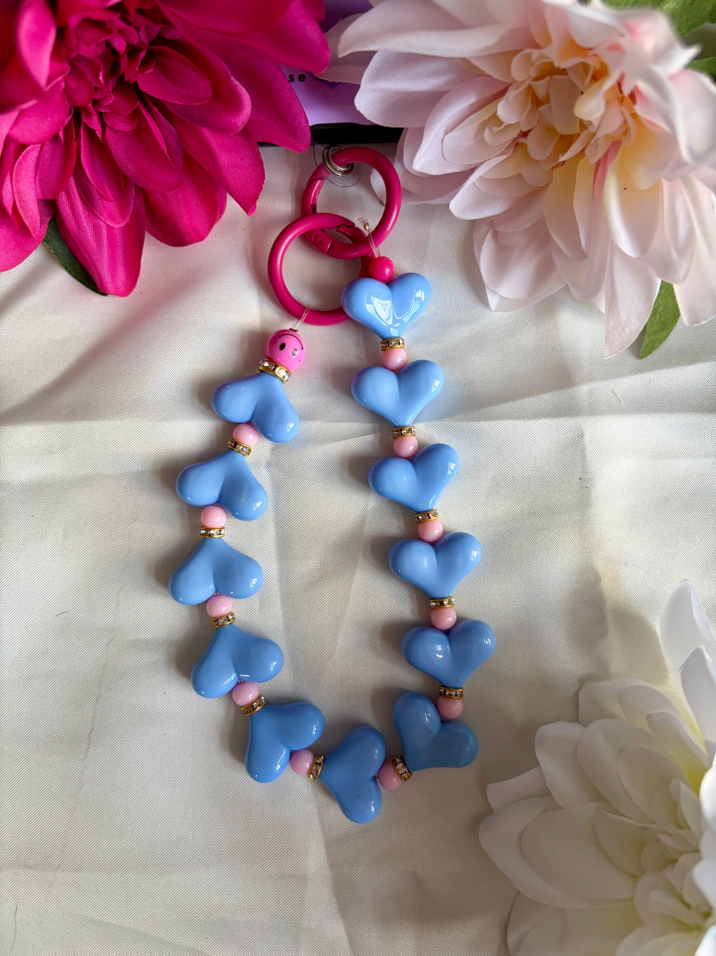 Heart Phone Cords Blauw