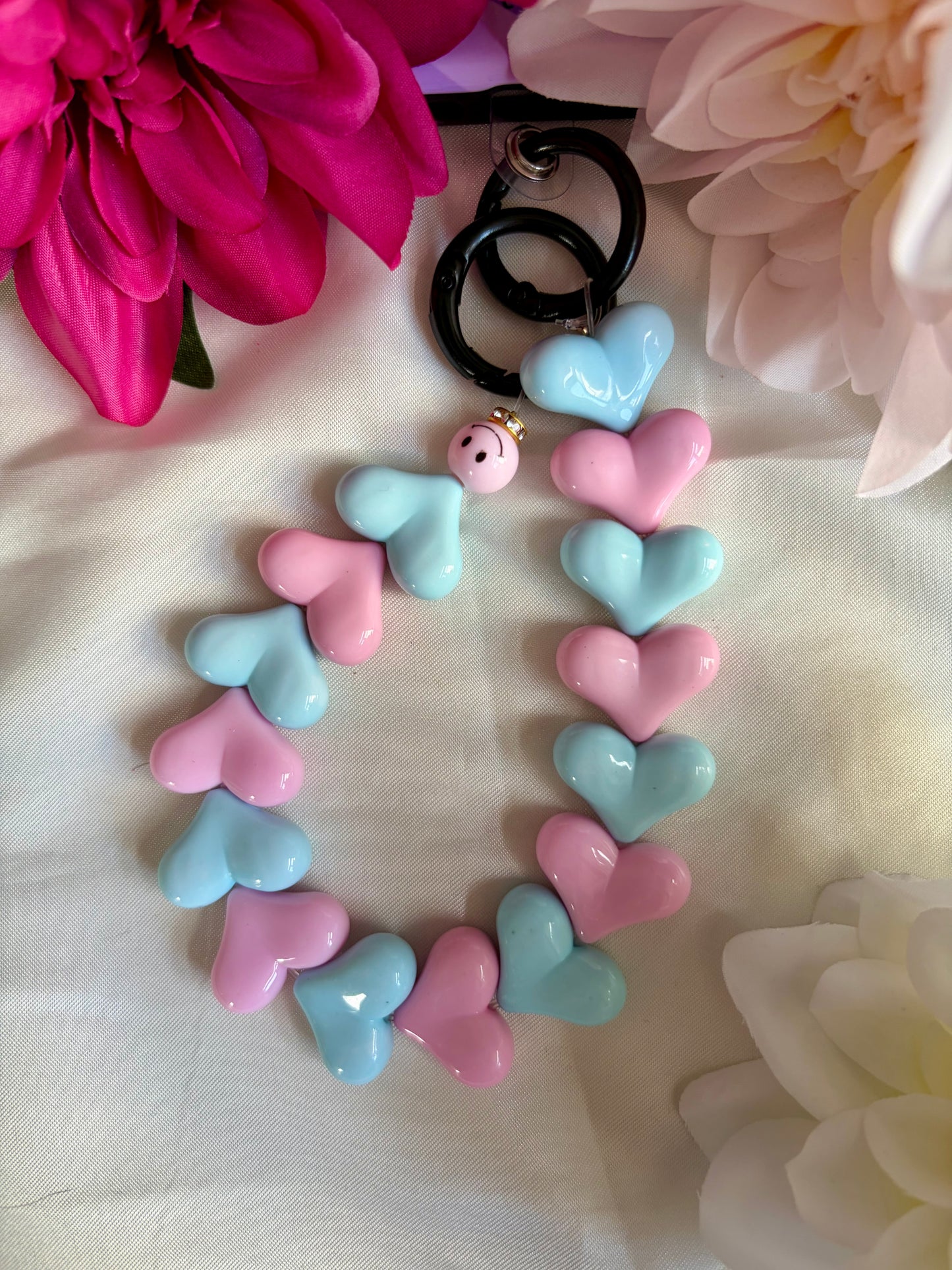 Heart Phone Cords Blauw