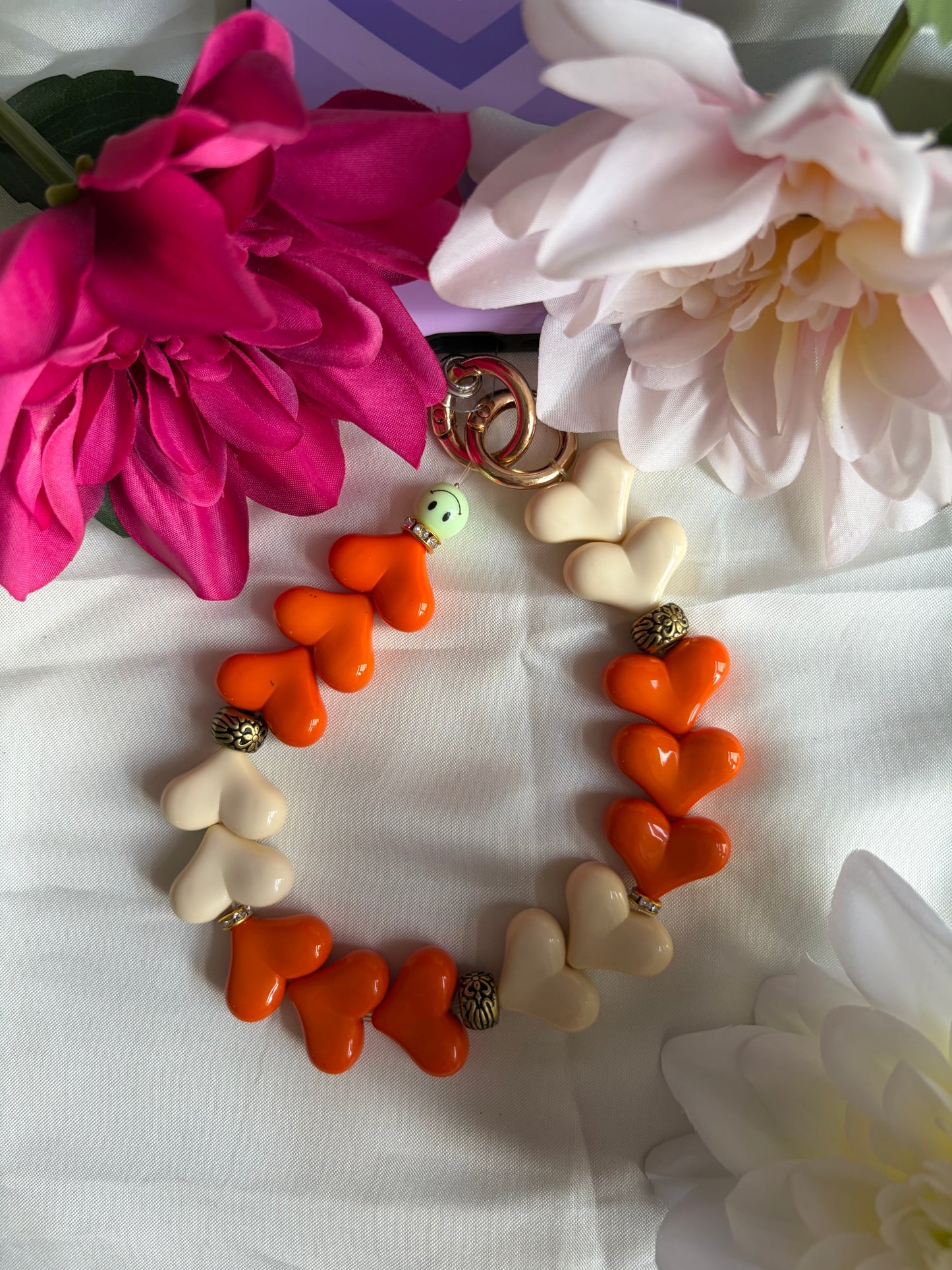 Heart Phone Cords Oranje
