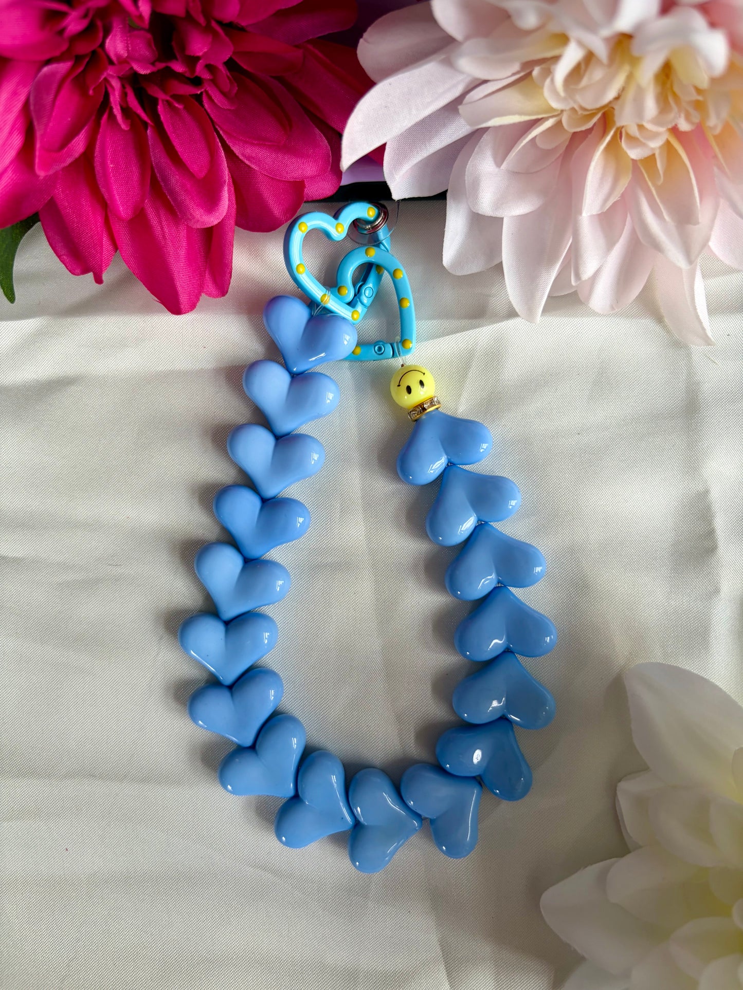 Heart Phone Cords Blauw
