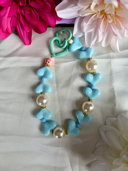 Heart Phone Cords Blauw